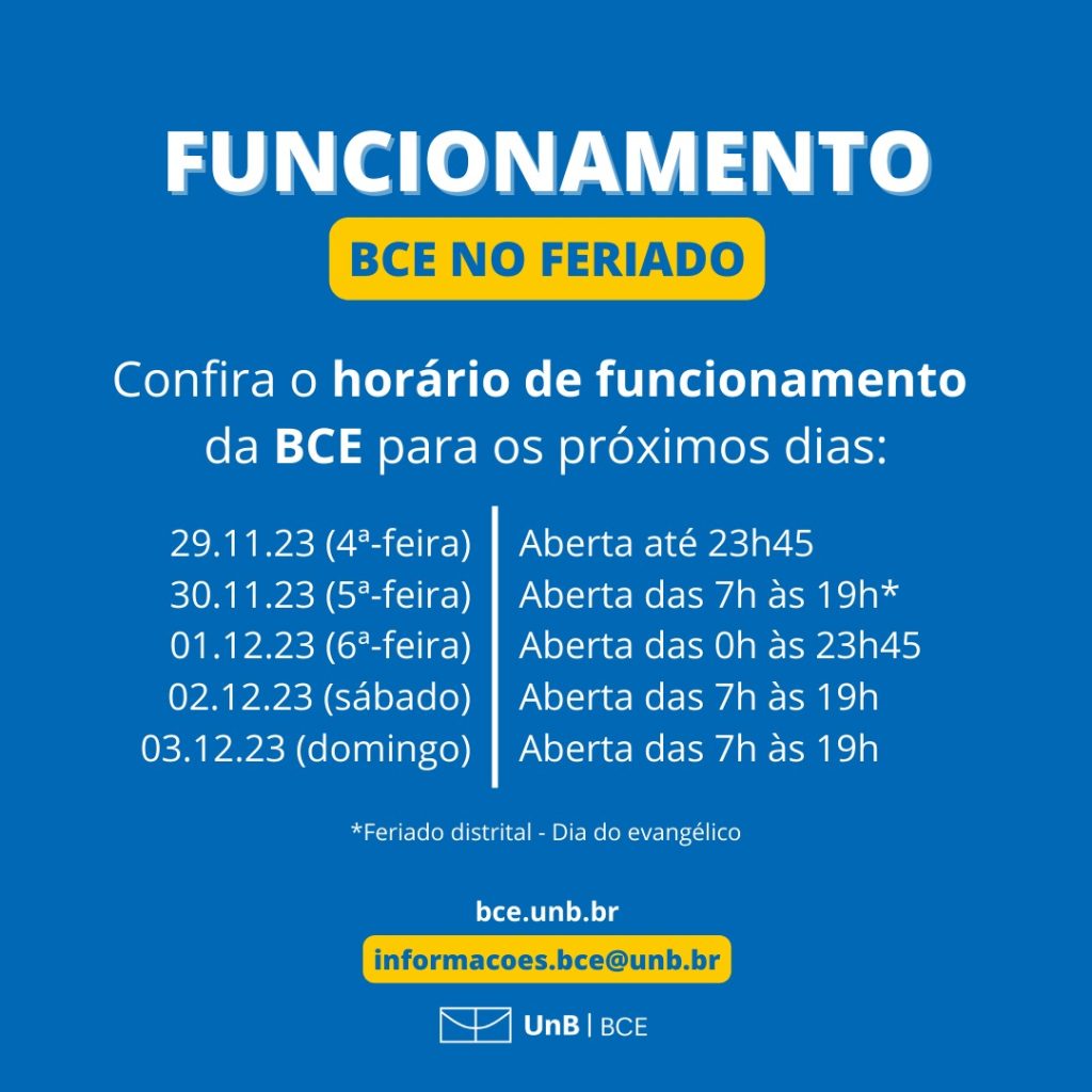 Funcionamento - Feriado